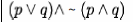 (p \vee q) \wedge